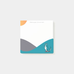 Post-it® Notes adhésives dessin animé chien bleu