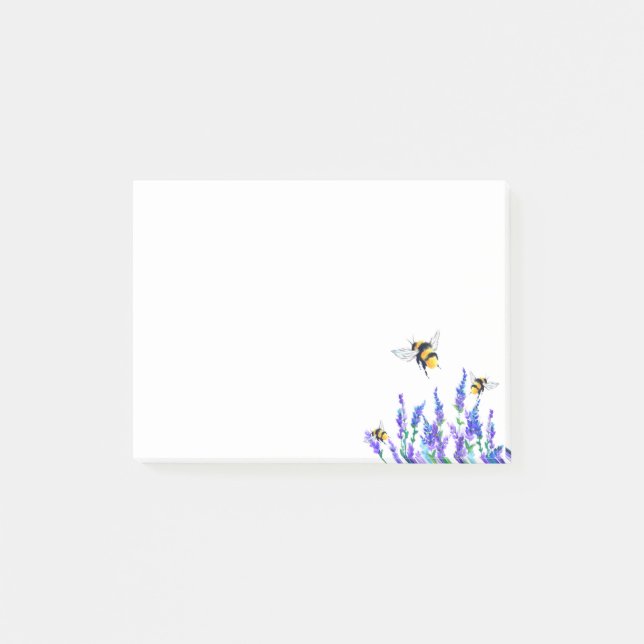 Post-it® Notes adhésives Fleurs de printemps Abeille Post-i (Devant)
