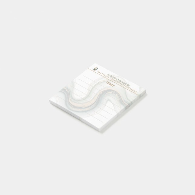 Post-it® Notes adhésives Luxe Marbre Today Sagegild Moderne (Incliné)