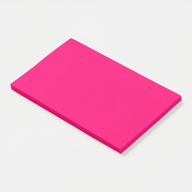 Post-it® Notes adhésives Neon Pink - personnalisables et au (Incliné)