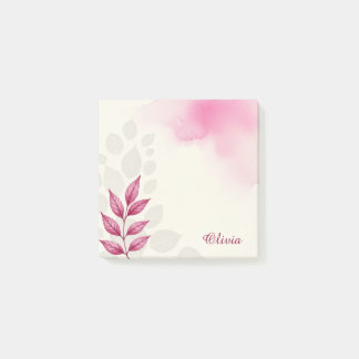 Post-it® Notes adhésives personnalisées Floral aquarelle ro