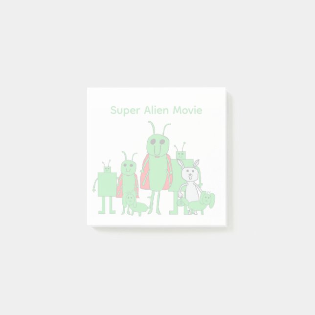 Post-it® Notes adhésives Super Alien Movie Full Character P (Devant)