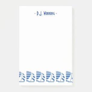 Post-it® Notes adhésives Voiliers de course Déco Bleu perso