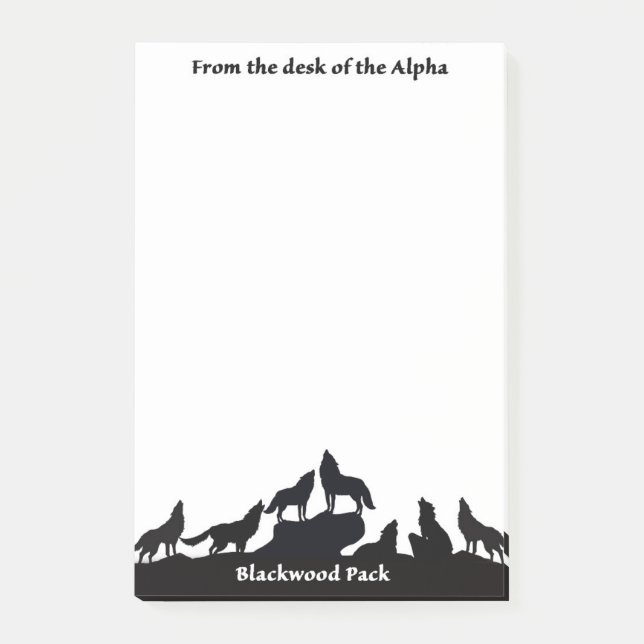 Post-it® Notes Alpha Pack Blackwood (Devant)