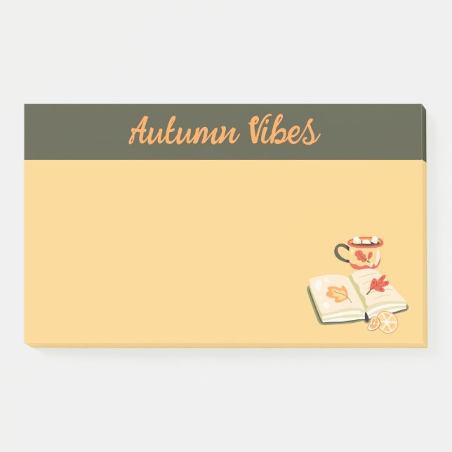 Post-it Notes ambiance automne cosy (Devant)