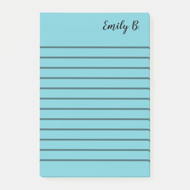 Post-it® Notes autocollantes lignées personnalisées de coul (Devant)
