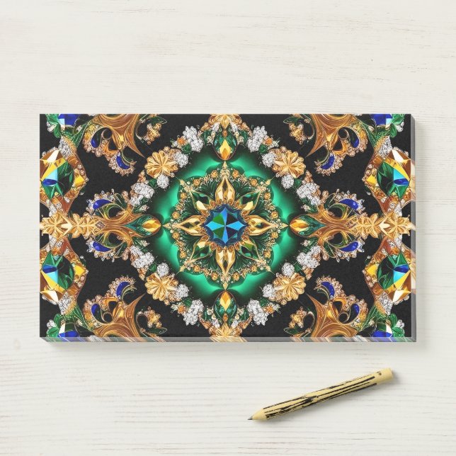 Post-it® Notes aux couleurs brésiliennes (Sur un bureau)