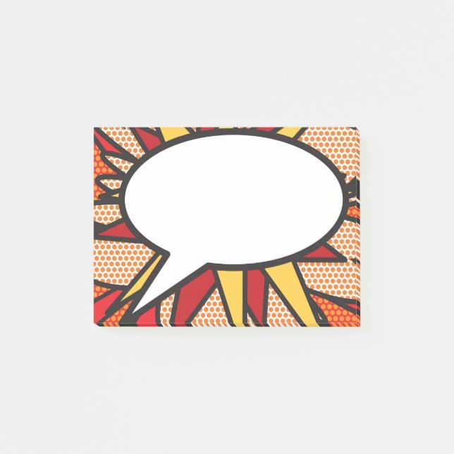 Post-it Notes avec Bulles de Bande Dessinée Modern (Devant)