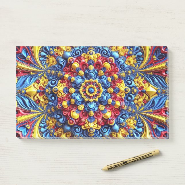 Post-it® Notes avec des couleurs roumaines (Sur un bureau)