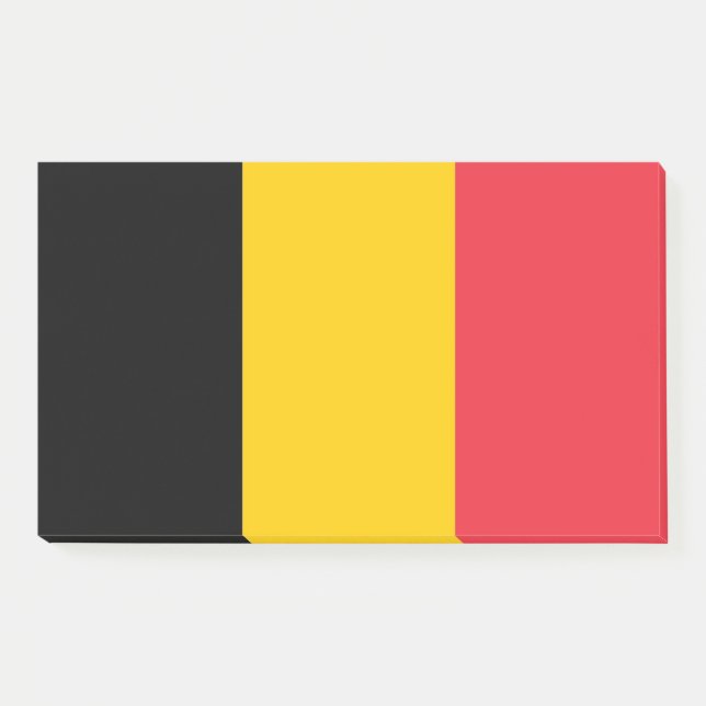 Post-it® Notes avec le drapeau de Belgique (Devant)