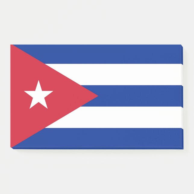 Post-it® Notes avec le drapeau de Cuba (Devant)