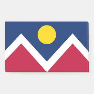 Post-it® Notes avec le drapeau de Denver, Colorado, USA