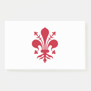 Post-it® Notes avec le drapeau de Florence, Toscane, Italie