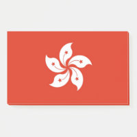 Notes avec le drapeau de Hong Kong
