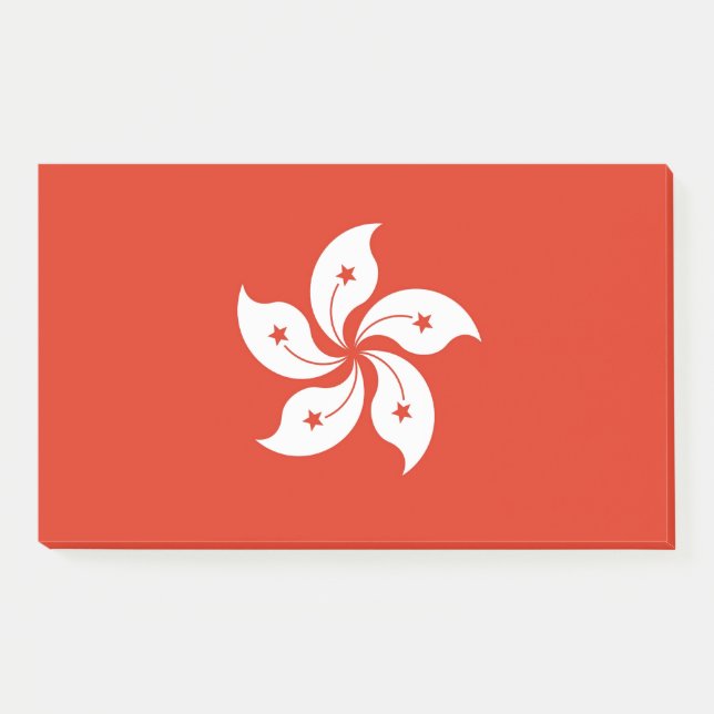 Post-it® Notes avec le drapeau de Hong Kong (Devant)