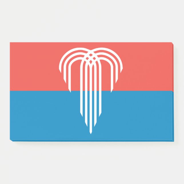 Post-it® Notes avec le drapeau de Kansas City, Missouri (Devant)