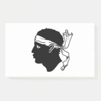 Notes avec le drapeau de la Corse