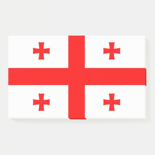 Post-it® Notes avec le drapeau de la Géorgie (Devant)