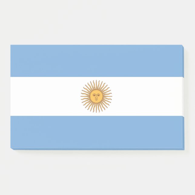 Post-it® Notes avec le drapeau de l'Argentine (Devant)