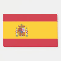 Notes avec le drapeau de l'Espagne