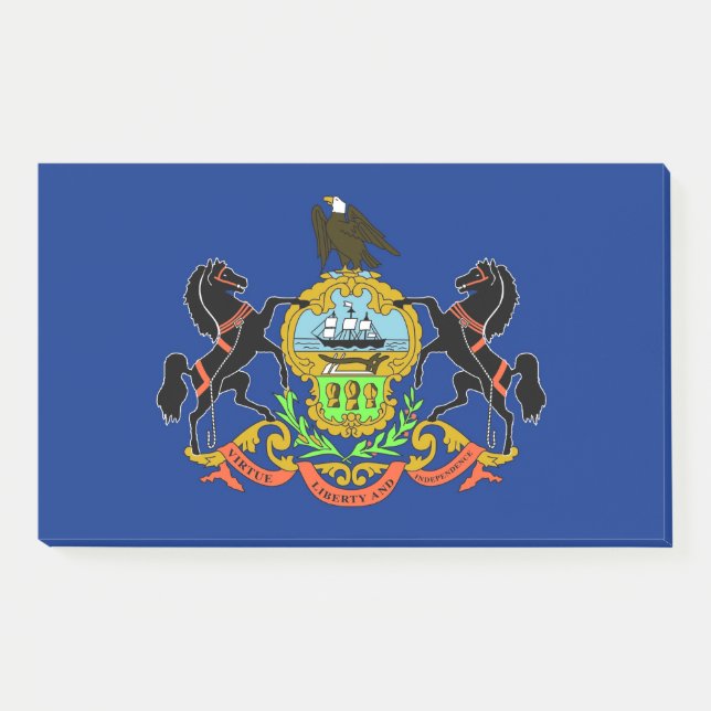 Post-it® Notes avec le drapeau de l'État de Pennsylvanie, É (Devant)