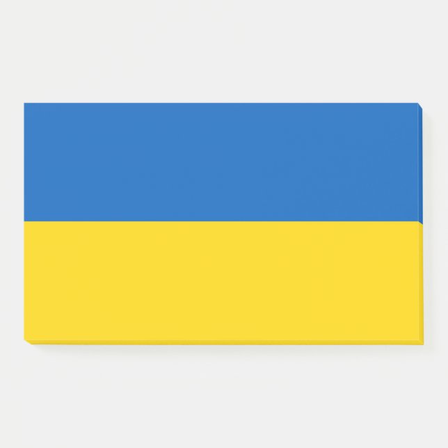 Post-it® Notes avec le drapeau de l'Ukraine (Devant)