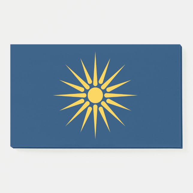 Post-it® Notes avec le drapeau de Macédoine, Grèce (Devant)