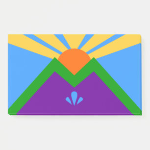 Post-it® Notes avec le drapeau de Manitou Springs, Colorado