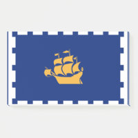 Notes avec le drapeau de Québec, Canada