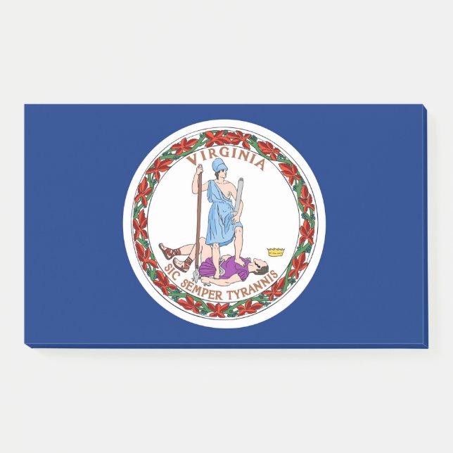 Post-it® Notes avec le drapeau de Virginie, USA (Devant)