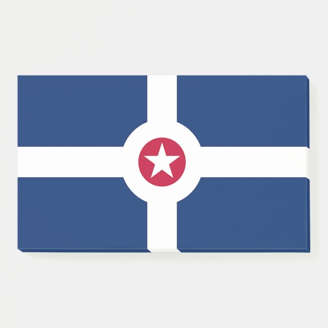Post-it® Notes avec le drapeau d'Indianapolis, USA (Devant)