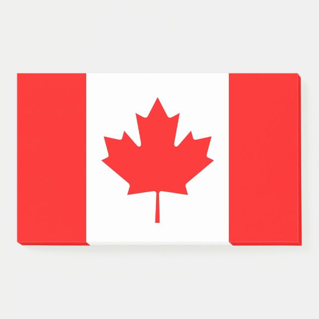 Post-it® Notes avec le drapeau du Canada (Devant)