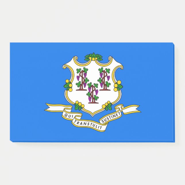Post-it® Notes avec le drapeau du Connecticut, États-Unis (Devant)