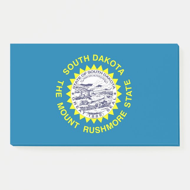 Post-it® Notes avec le drapeau du Dakota du Sud, USA (Devant)