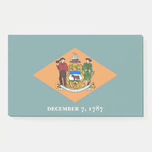 Post-it® Notes avec le drapeau du Delaware, USA