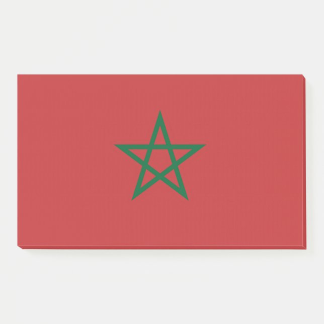 Post-it® Notes avec le drapeau du Maroc (Devant)