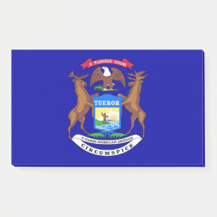 Post-it® Notes avec le drapeau du Michigan, USA