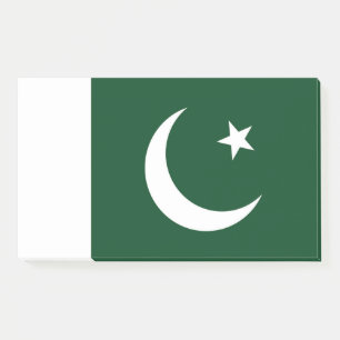Post-it® Notes avec le drapeau du Pakistan