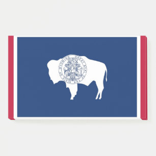 Post-it® Notes avec le drapeau du Wyoming, USA