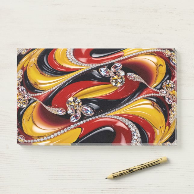 Post-it® Notes avec les couleurs belges (Sur un bureau)