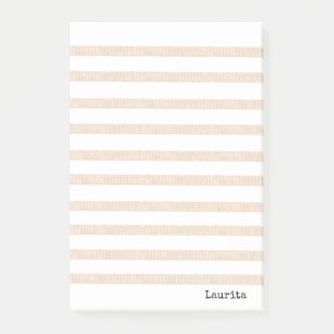 Post-it® Notes Beige & Blanche Rayure