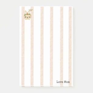 Post-it® Notes Beige & Rayure Blanche