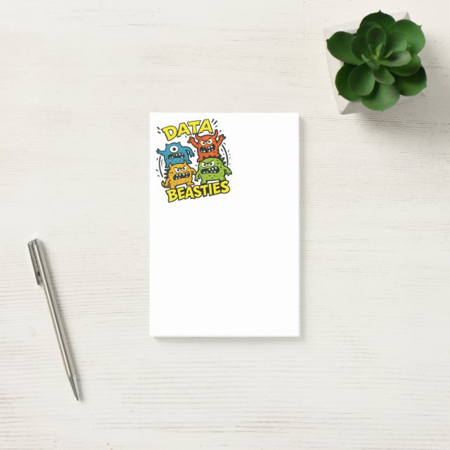 Post-it® Notes Bêtes de données grincheuses (Bureau)