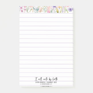 Post-it® Notes bibliques Je Marcherai Par La Foi
