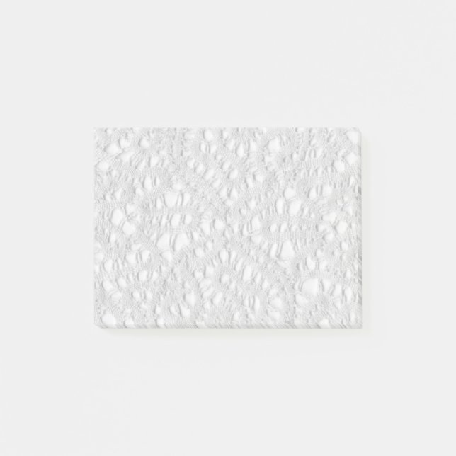 Post-it® Notes blanches de Courrier-it® de dentelle (Devant)