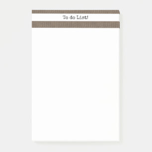 Post-it® Notes Brun & Rayure Blanche