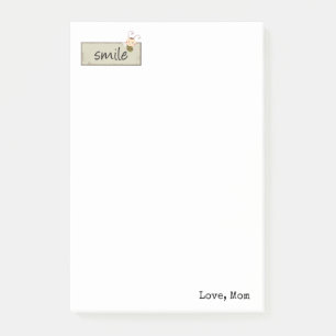 Post-it® Notes Bumblebee Floral Beige