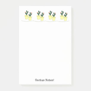 Post-it® Notes Cactus Pots Jaunes