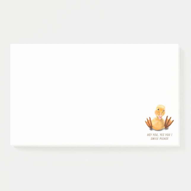 Post-it® Notes Caneton Jaune (Devant)