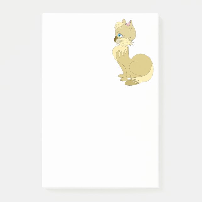 Post-it® Notes Chat Jaune (Devant)